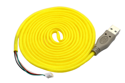 Bananas Yellow Paracord Mouse Cable Gray USB