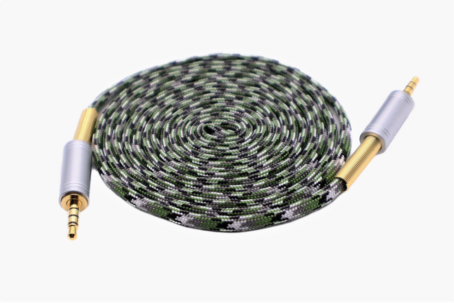 Paracord Audio Cable Camo Gold Plated