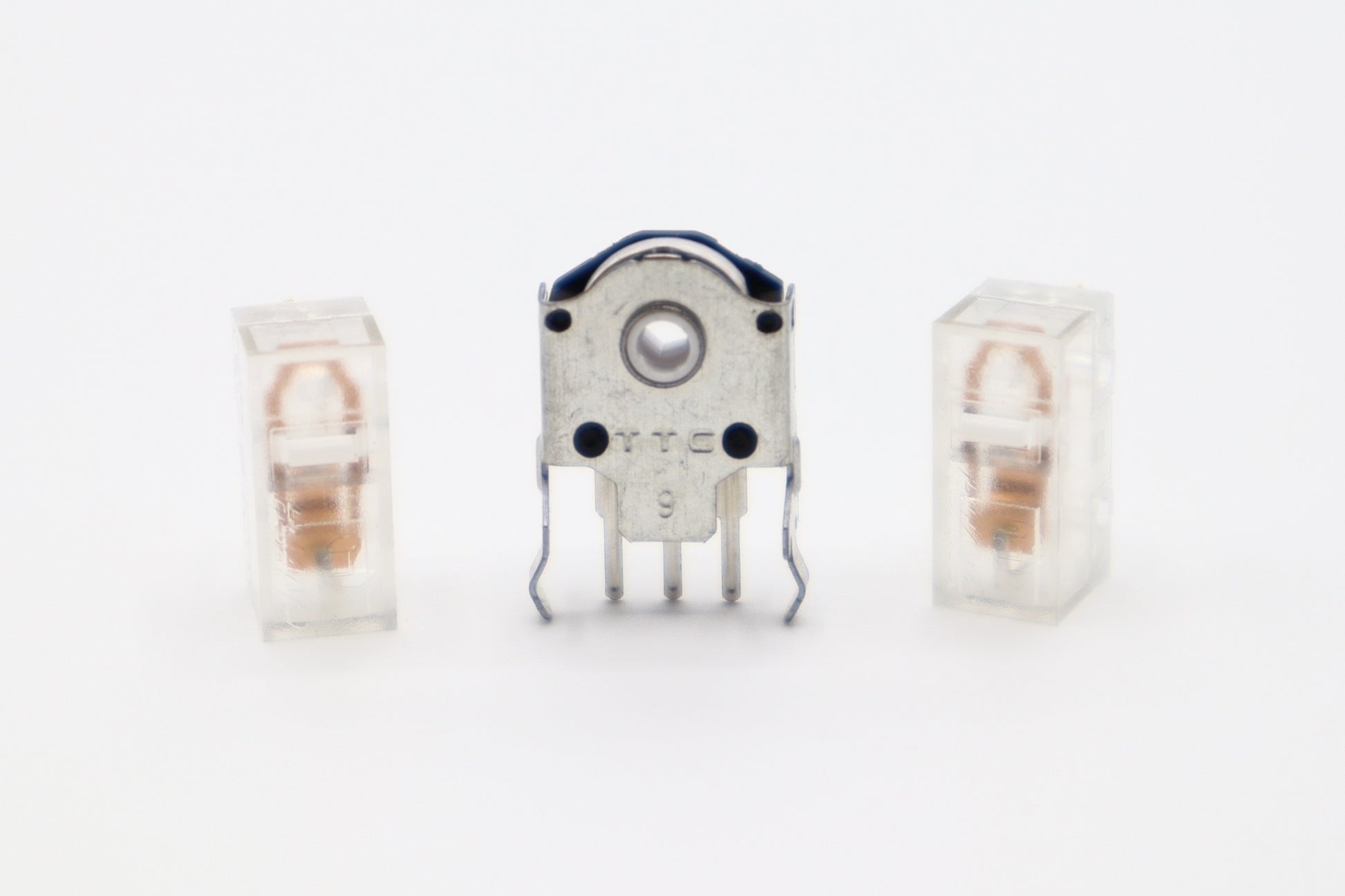 Huano Clear Shell White Dot with Encoder