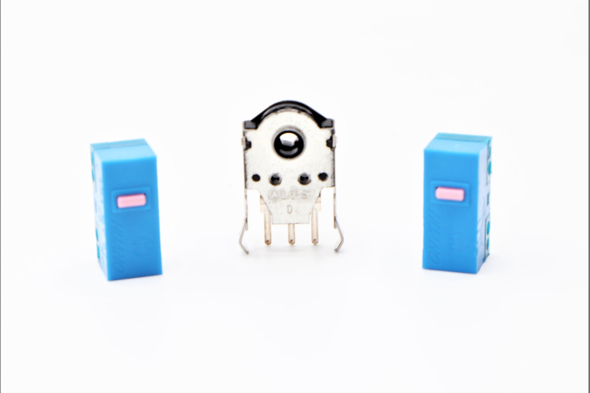 Huano Blue Shell Pink Dot Alps Encoder
