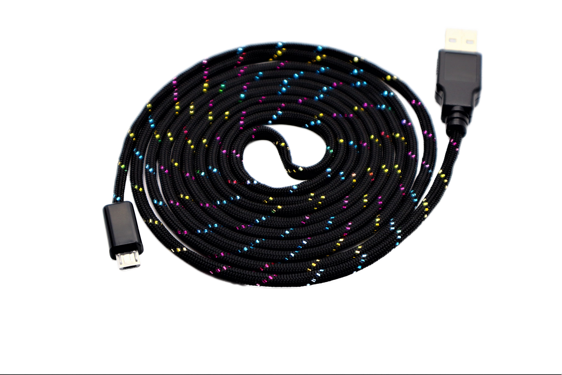Glitter Sparkle Paracord Mouse Cable Micro USB