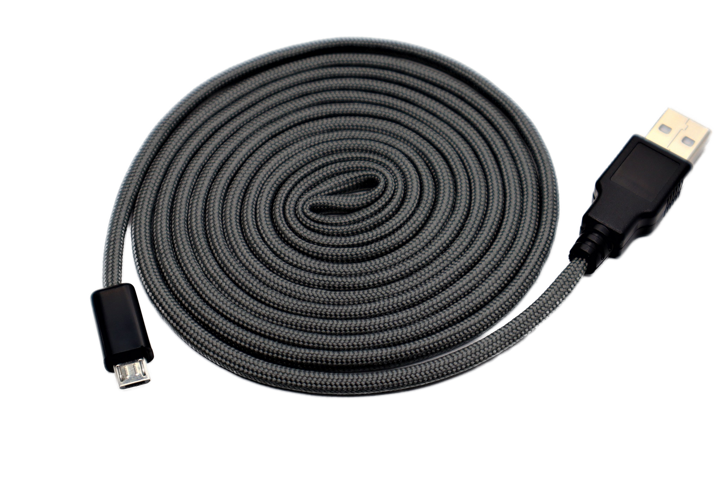 Battleship Grey Paracord Mouse Cable Micro USB