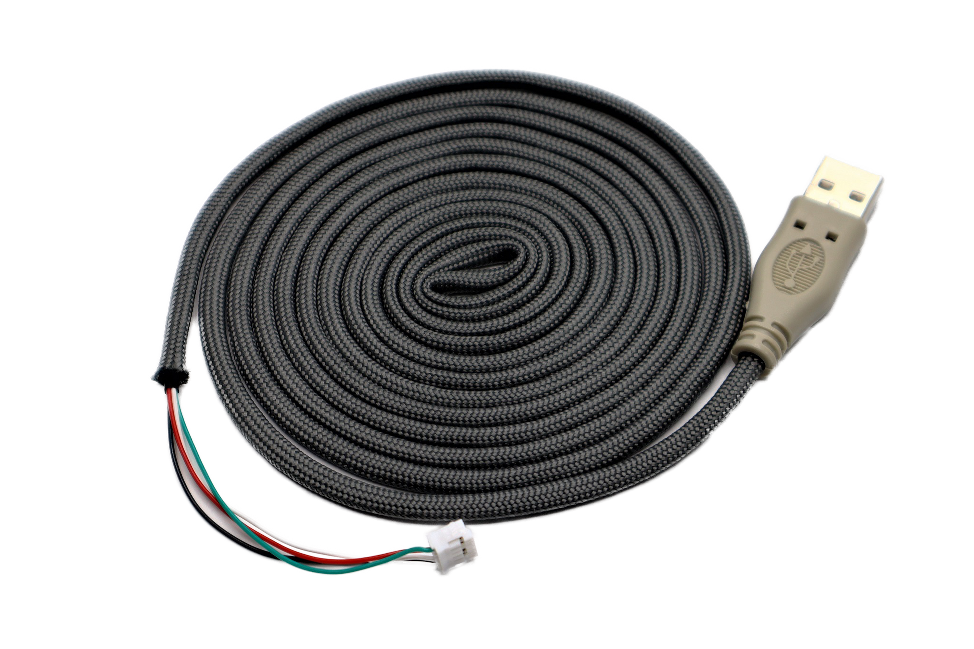 Battleship Grey Paracord Mouse Cable Gray USB