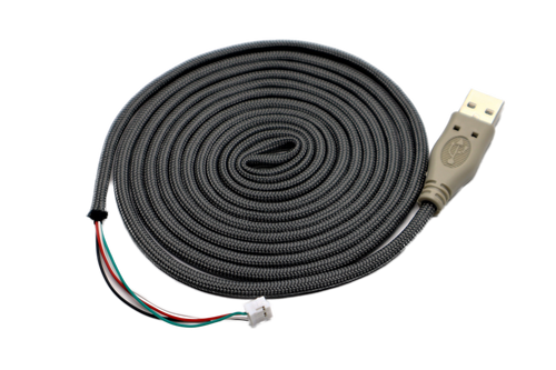 Battleship Grey Paracord Mouse Cable Gray USB