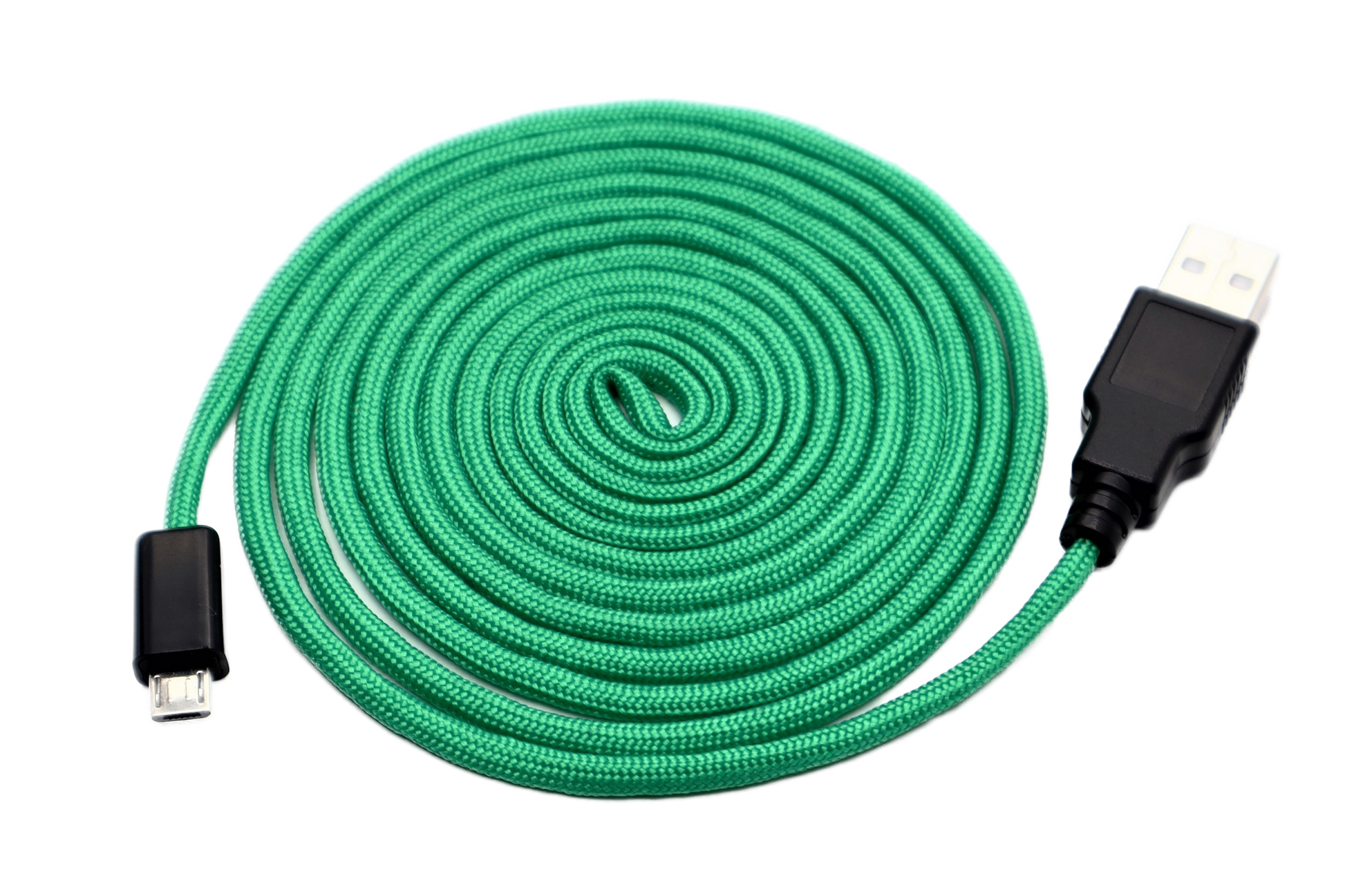 Ooze Green Paracord Mouse Cable Micro USB