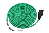 Ooze Green Paracord Mouse Cable Black USB