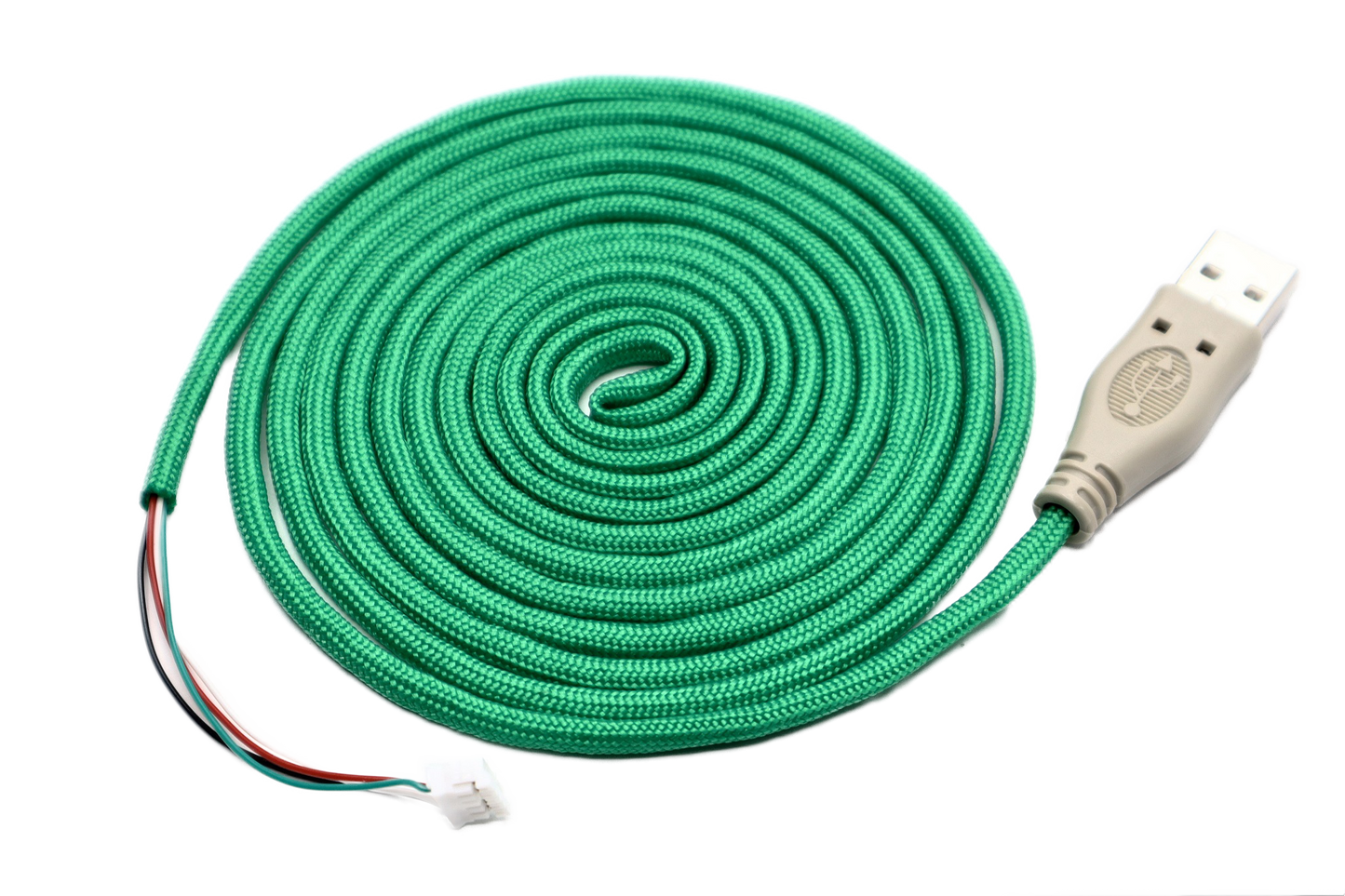 Ooze Green Paracord Mouse Cable Gray USB