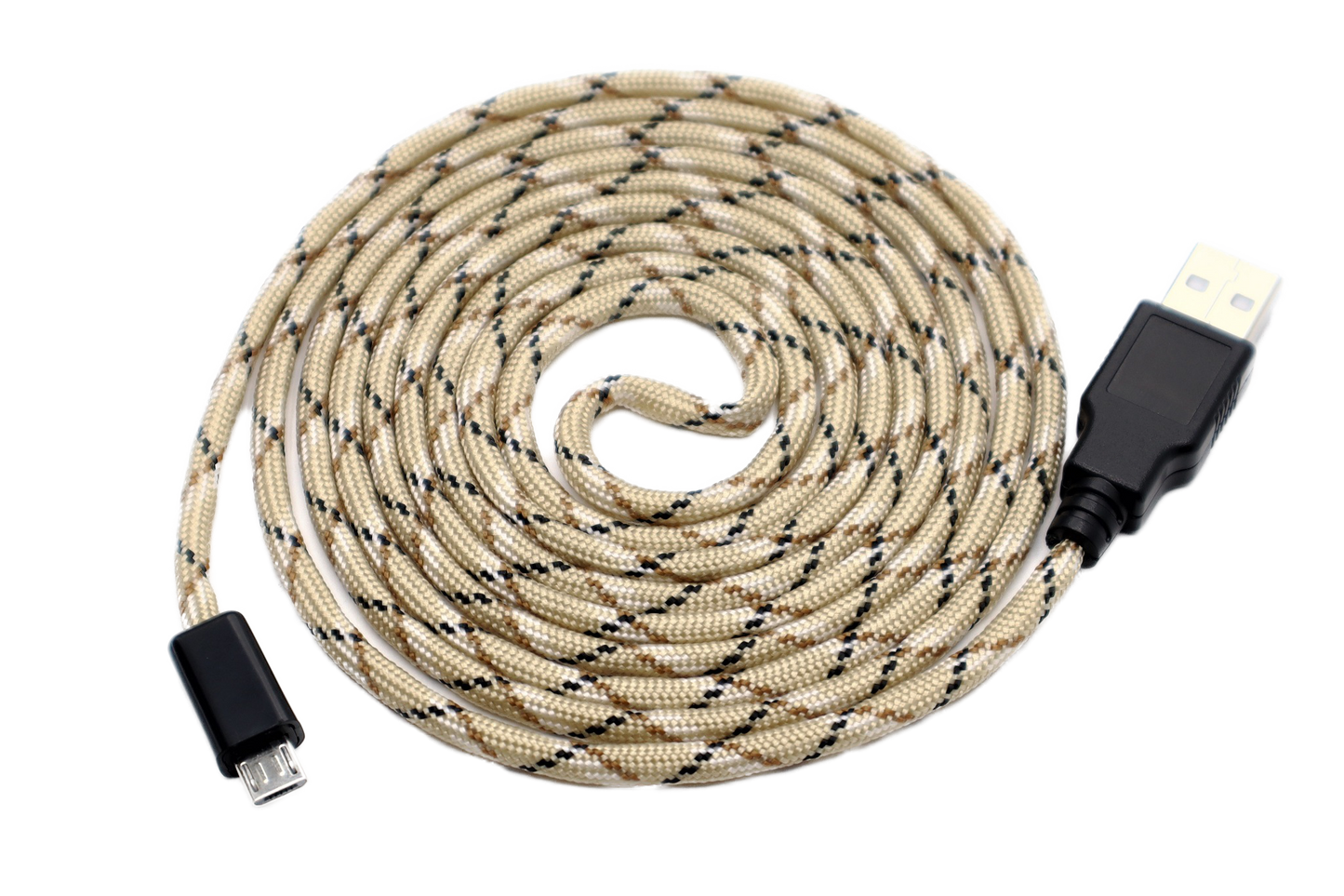 Desert Camo Paracord Mouse Cable Micro USB
