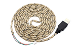 Desert Camo Paracord Mouse Cable Black USB