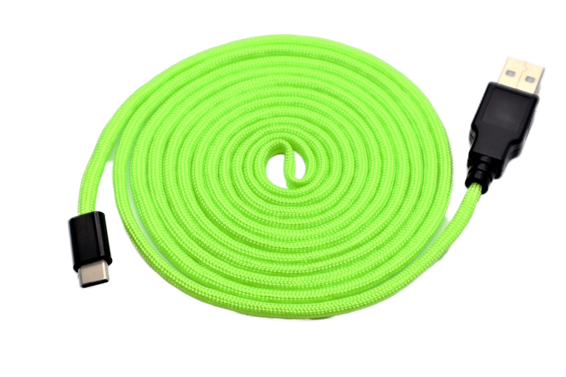 Neon Green Paracord Mouse Cable USB C