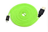 Neon Green Paracord Mouse Cable Micro USB