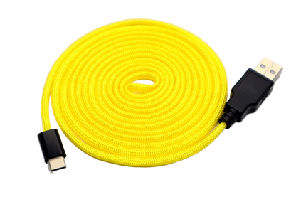 Bananas Yellow Paracord Mouse Cable USB C