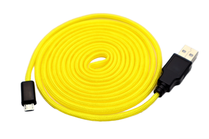 Bananas Yellow Paracord Mouse Cable Micro USB