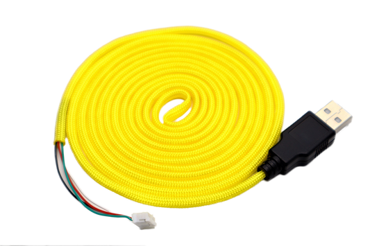 Bananas Yellow Paracord Mouse Cable Black USB