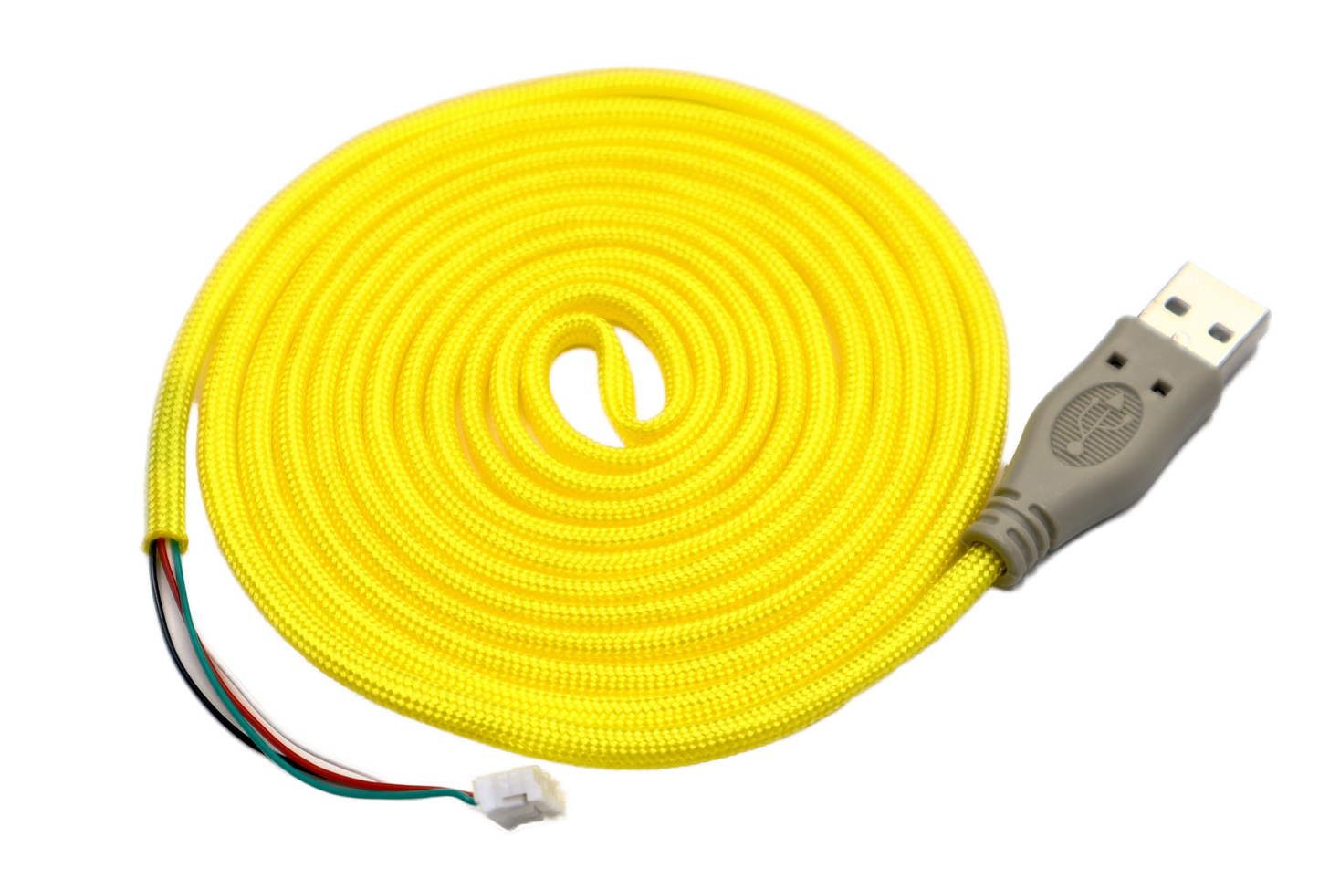 Bananas Yellow Paracord Mouse Cable Gray USB