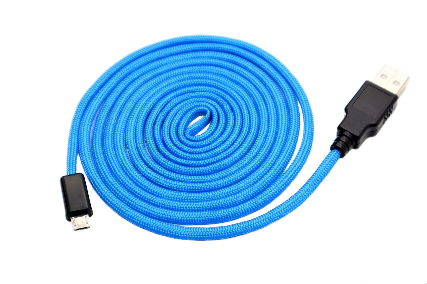 Royal Blue Paracord Mouse Cable Micro USB