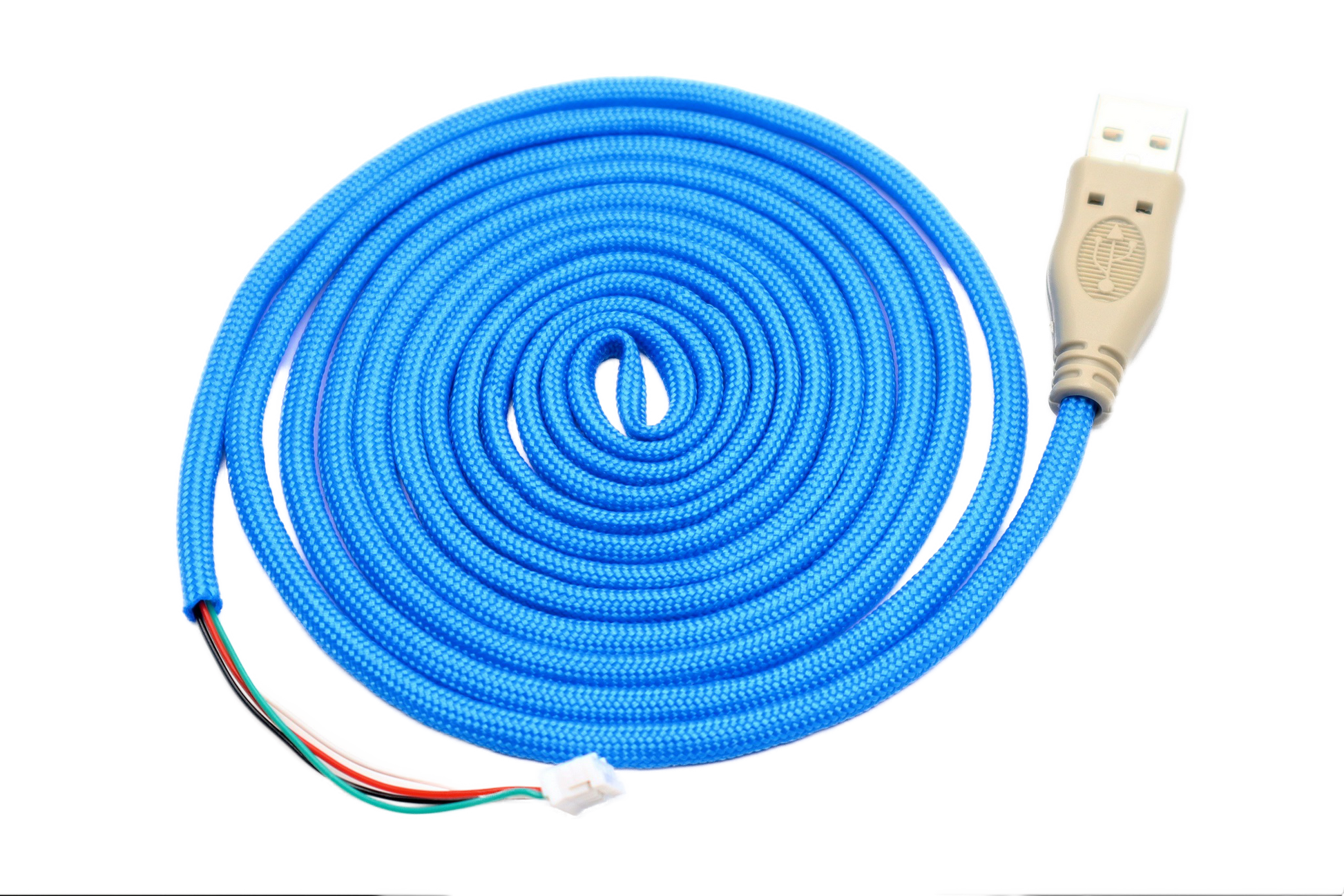 Royal Blue Paracord Mouse Cable Gray USB