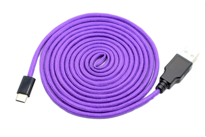 Epic Purple Paracord Mouse Cable USB C