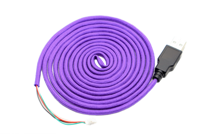 Epic Purple Paracord Mouse Cable Black USB
