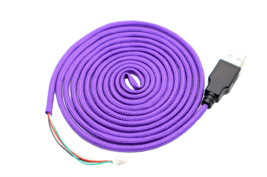 Epic Purple Paracord Mouse Cable Black USB