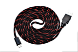 Black n Red "Horde" Paracord Mouse Cable Micro USB