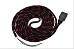 Black n Red "Horde" Paracord Mouse Cable Black USB