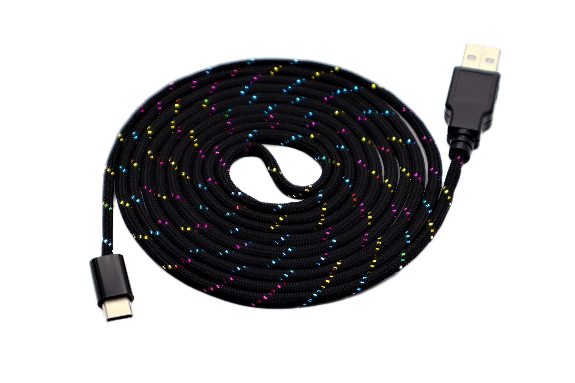 Glitter Sparkle Paracord Mouse Cable USB C