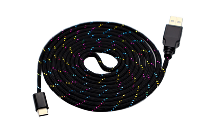 Glitter Sparkle Paracord Mouse Cable USB C