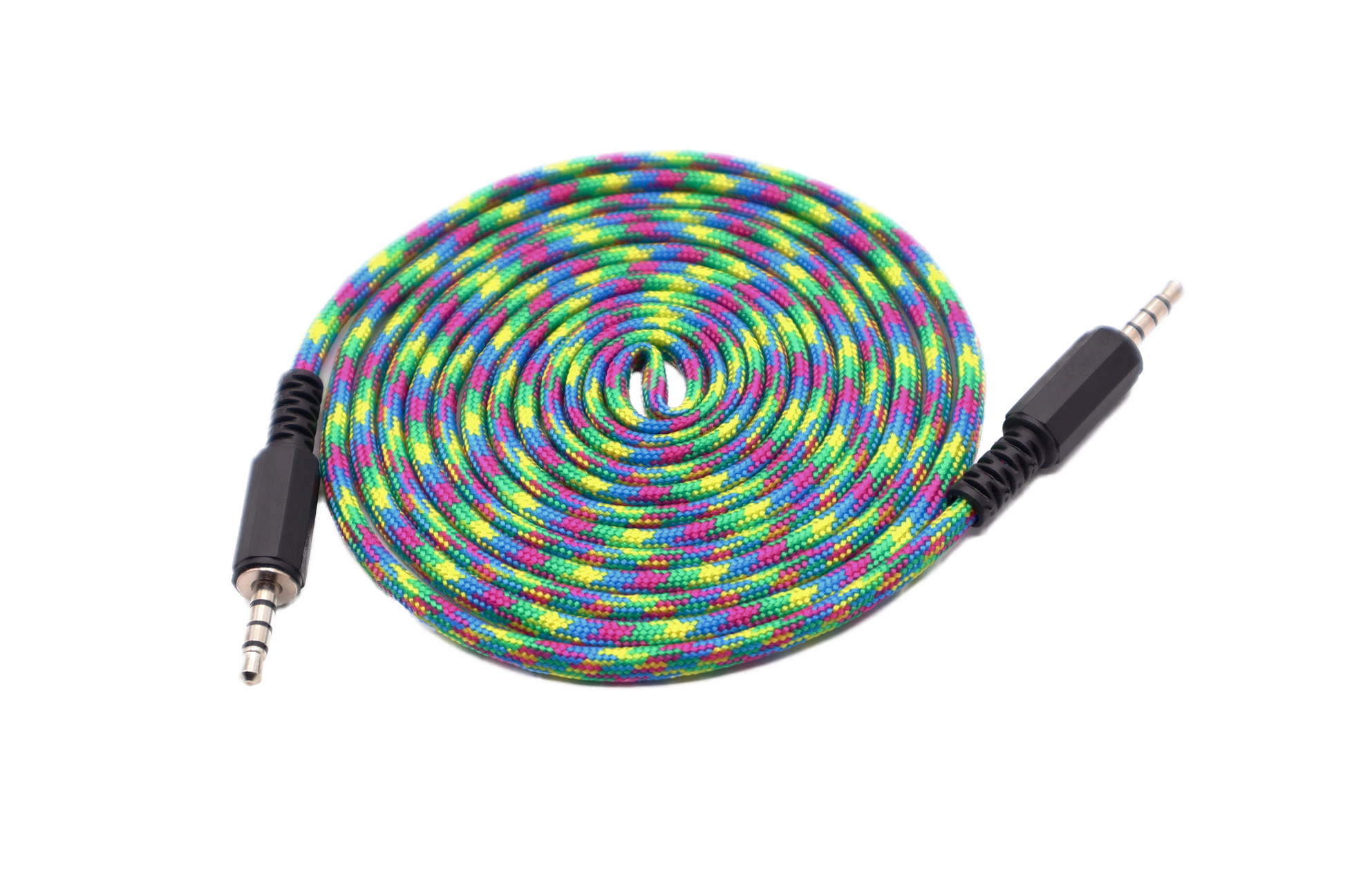 Paracord Audio Cable Rainbow